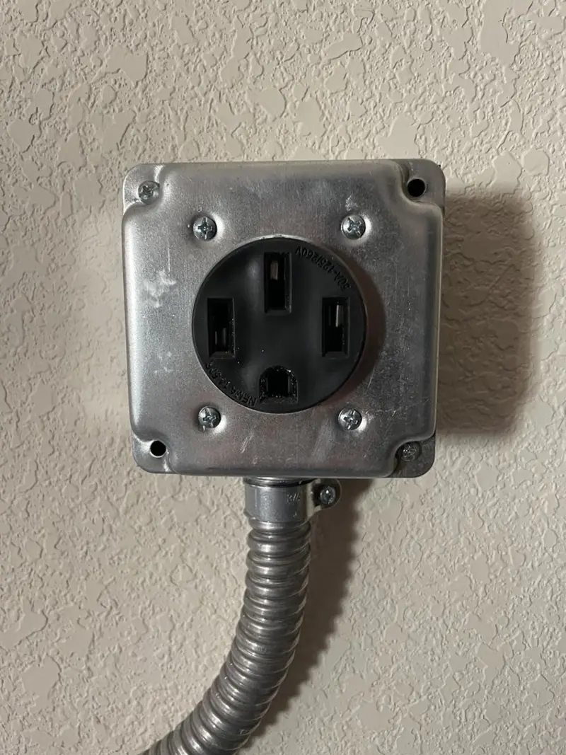 NEMA 14-50 outlet installed for Smart Home Electrical in Emeryville