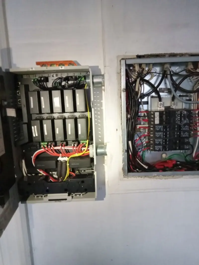 Electrical panel upgrade completed for Security Camera Wiring in Emeryville